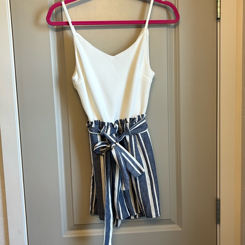 Blue Rain Romper.